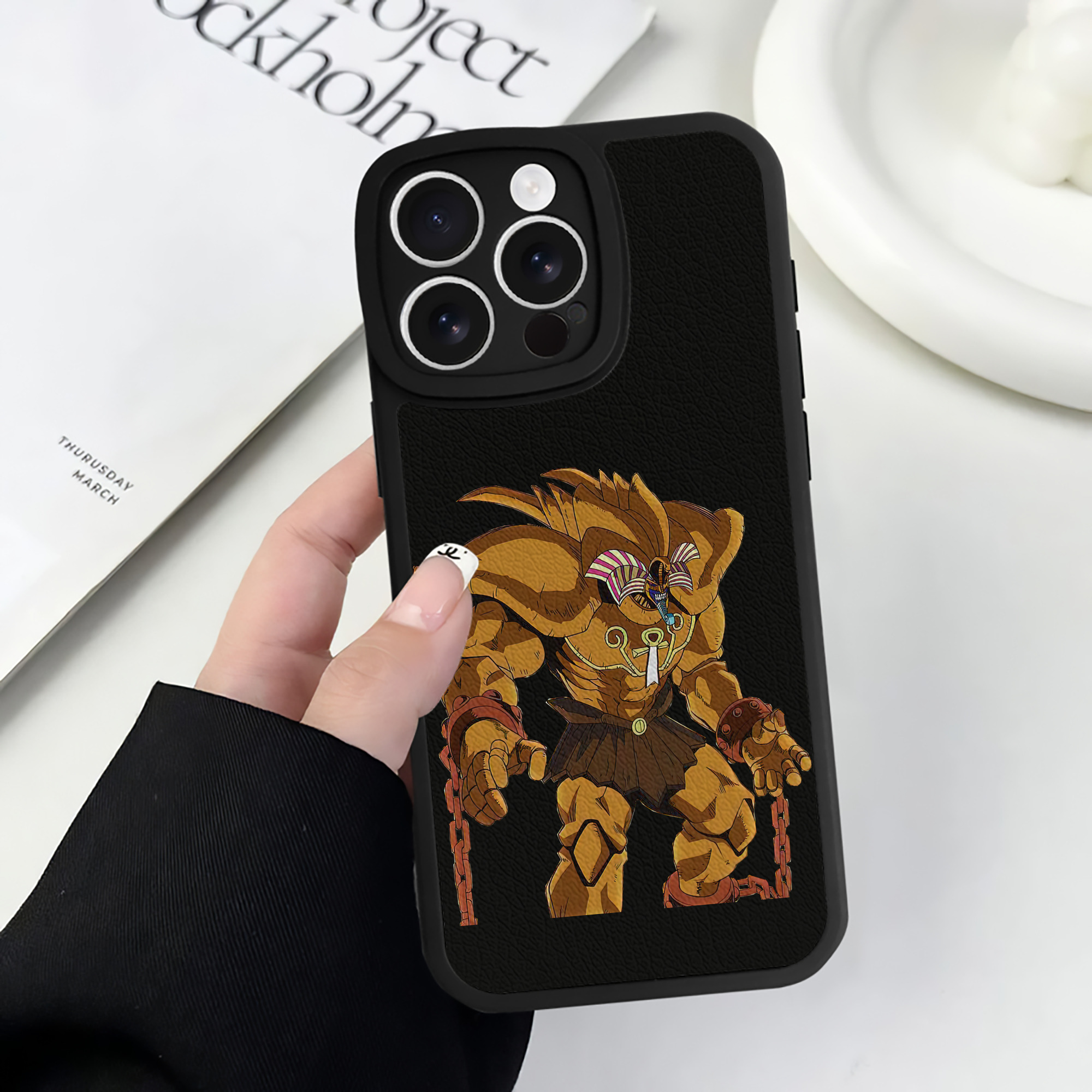 遊☆戯☆王 Yu-Gi-Oh! 【iPhone 16シリーズ対応】シリコンスマホケース（レザー調） 材質：シリコン